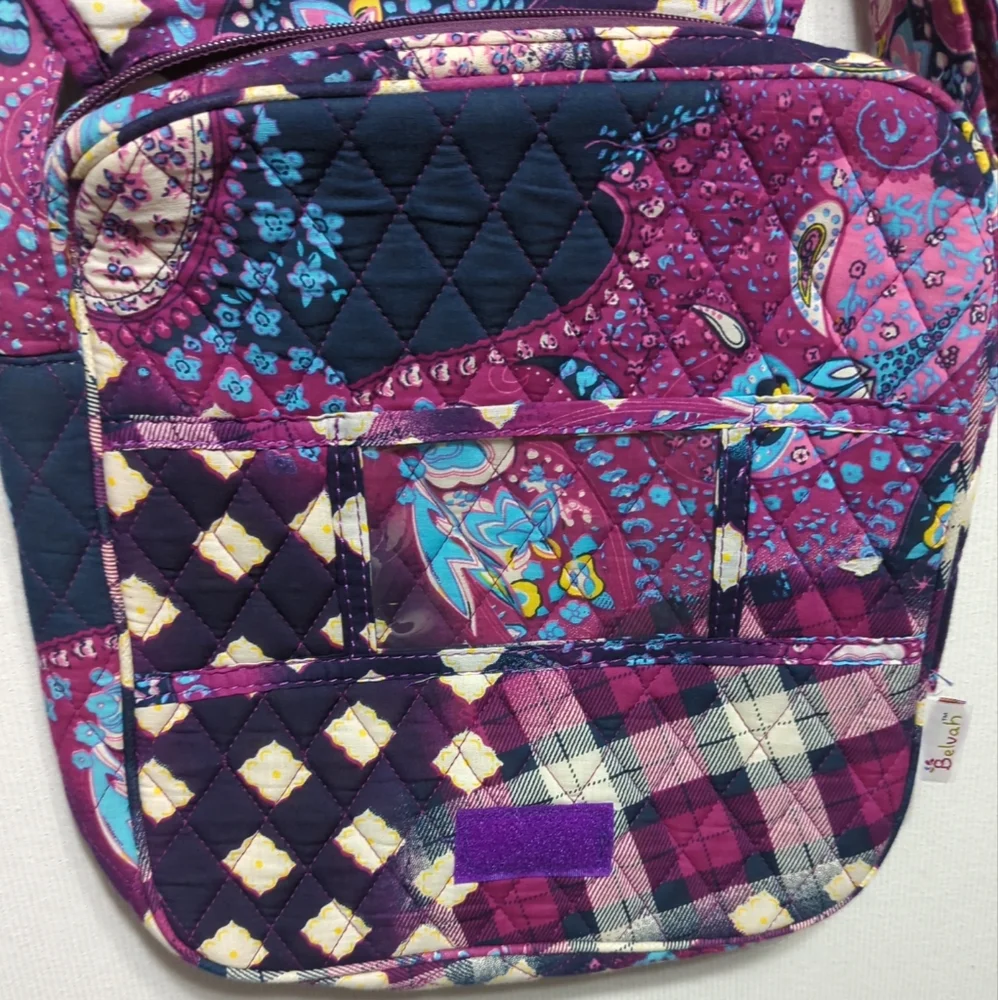 Belvah‎ purple Paisley crossbody bag - Picture 9 of 9